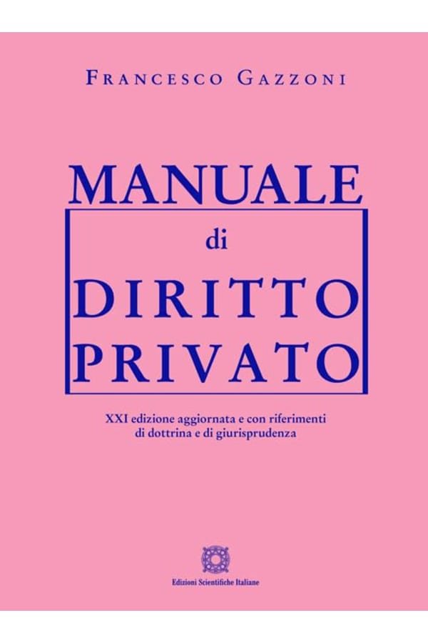 Copertina Manuale di diritto privato Francesco Gazzoni